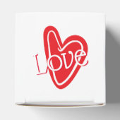 Cooles Rotes Herz mit LIEBE Geschenkschachtel (Oben)