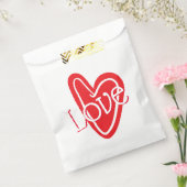 Cooles Rotes Herz mit LIEBE Geschenktütchen (Versiegelt)