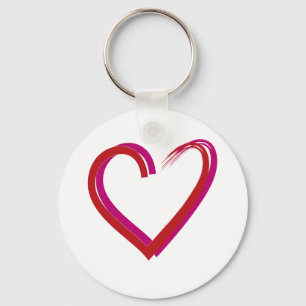 Cooles Rotes Herz Schlüsselanhänger
