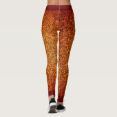 Cooles rotes Muster Leggings (Rückseite)