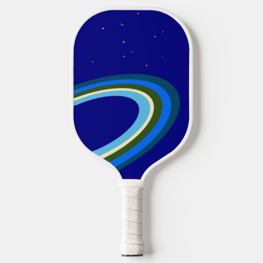 Cooles Royal Blue Outer Space farbenfrohe Orbit Ri Pickleball Schläger (Vorderseite)
