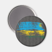 Cooles ruandisches Flaggendesign Magnet (Vorderseite/Rückseite)