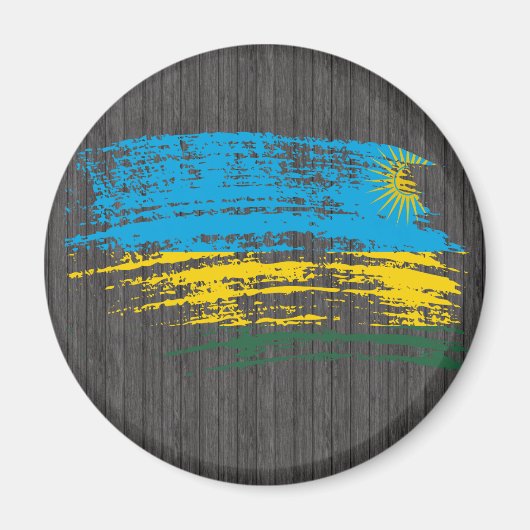 Cooles ruandisches Flaggendesign Magnet (Vorne)