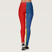 Cooles Rumänien - Flaggenmode Leggings (Rückseite)