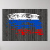 Cooles russisches Flagdesign Poster (Vorne)