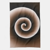 COOLES Rust-Brown-Spiralmuster Geschirrtuch (Vertikal)