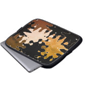 COOLES rustikales Abstraktes Muster Laptopschutzhülle (Vorne Knopf)