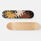 COOLES rustikales Abstraktes Muster Skateboard (Horizontal)