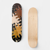 COOLES rustikales Abstraktes Muster Skateboard (Vorderseite)
