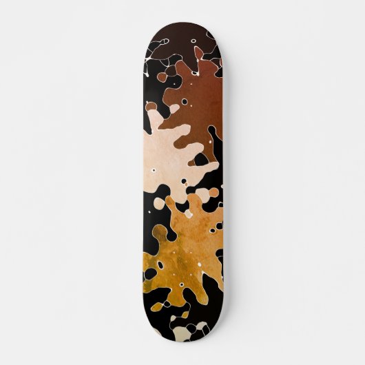 COOLES rustikales Abstraktes Muster Skateboard (Vorne)