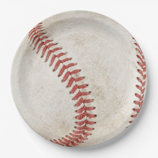 Cooles rustikales Baseballsportteam Modernes Pappteller