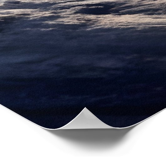 Cooles rustikales Bergziel Wandern Poster (Ecke)