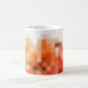 Cooles rustikales Herbstmuster Kaffeetasse