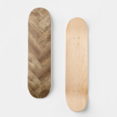 Cooles rustikales Holzmuster Skateboard (Vorderseite)