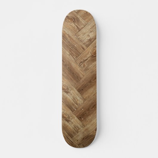 Cooles rustikales Holzmuster Skateboard (Vorne)