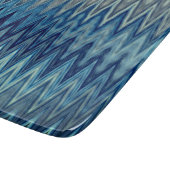 COOLES rustikales Zigzag Wavy Muster Schneidebrett (Ecke)