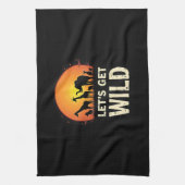 Cooles Safari-Design für Männer Frauen Kinder Safa Geschirrtuch (Vertikal)