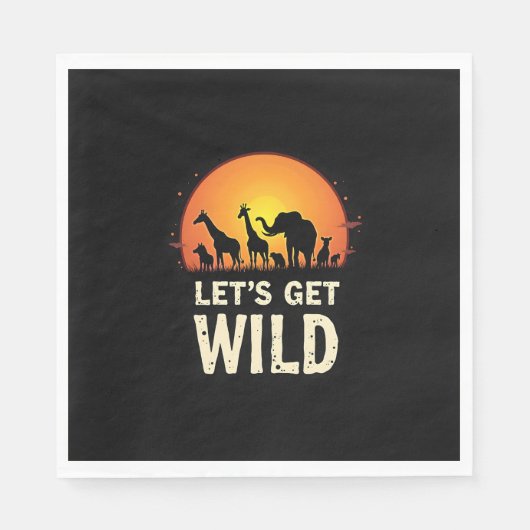 Cooles Safari-Design für Männer Frauen Kinder Safa Serviette (Vorderseite)