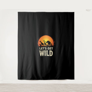 Cooles Safari-Design für Männer Frauen Kinder Safa Wandteppich