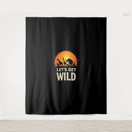 Cooles Safari-Design für Männer Frauen Kinder Safa Wandteppich (Vorderseite)