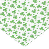 cooles Saint Patrick's Day Kleeblatt gekachelt Mus Kurzer Tischläufer (Ecke)