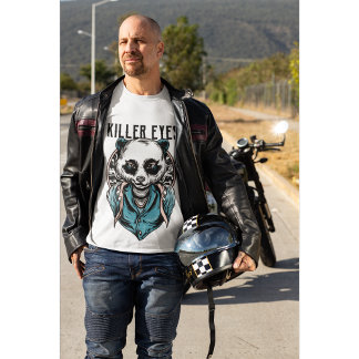 Cooles Samurai-Panda-T-Shirt | Wilder Panda-Kriege T-Shirt