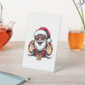Cooles Santa Tabletop-Zeichen Sockelschild (In SItu)