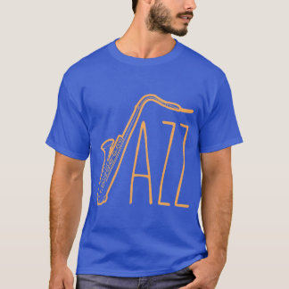 Cooles Saophon für Jazz-Musikband Musikerin Mädche T-Shirt