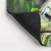 Cooles Sasquatch im Wald Mousepad (Ecke)