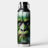 Cooles Sasquatch im Wald Trinkflasche (Vorderseite)