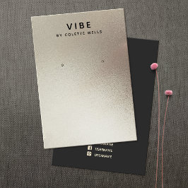 Cooles Satin-Pewter-Wasserfarben-Ofendisplay Visitenkarte