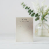 Cooles Satin-Pewter-Wasserfarben-Ofendisplay Visitenkarte (Stehend Vorderseite)