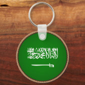 Cooles Saudi-Arabien-Flaggen-Siegel Schlüsselanhänger (Vorderseite)
