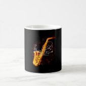 Cooles Saxophon für Jazz-Musiknoten Musiker Sax Kaffeetasse (Mittel)
