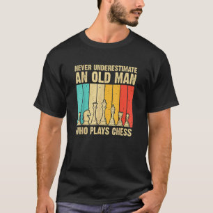 Cooles Schach für Herren Pater Game Schachspieler T-Shirt