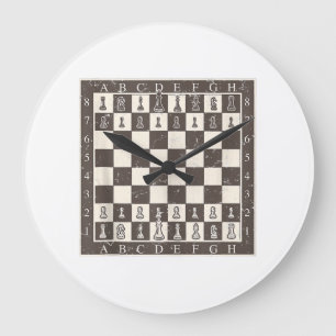 Cooles Schachbrett Halloween Kostüm Funny Lazy DIY Große Wanduhr