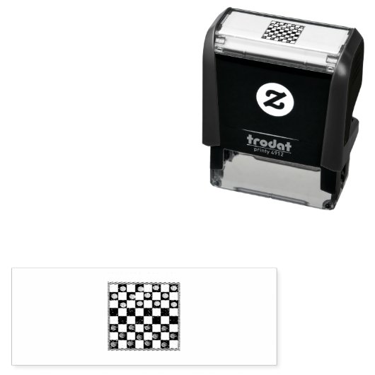 Cooles Schachbrett Halloween Kostüm Funny Lazy DIY Permastempel (Beispiel)