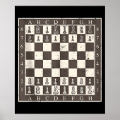 Cooles Schachbrett Halloween Kostüm Funny Lazy Poster (Vorne)