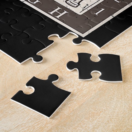 Cooles Schachbrett Halloween Kostüm Funny Lazy Puzzle (Seite)