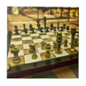 Cooles Schachbrett mit Nuts und Bolzen Fliese (Vorderseite)