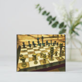 Cooles Schachbrett mit Nuts und Bolzen Postkarte (Stehend Vorderseite)