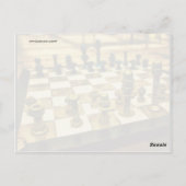 Cooles Schachbrett mit Nuts und Bolzen Postkarte (Rückseite)