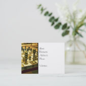 Cooles Schachbrett mit Nuts und Bolzen Visitenkarte (Stehend Vorderseite)