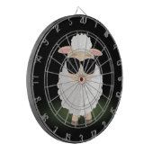 Cooles Schaf Dartscheibe (Vorderseite Links)