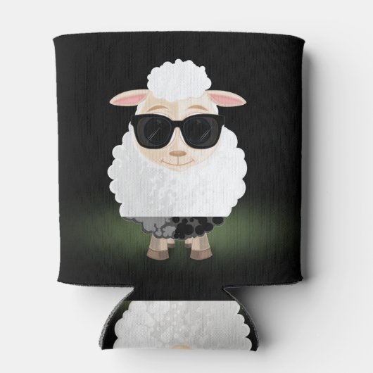 Cooles Schaf Dosenkühler (Rückseite)