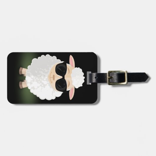 Cooles Schaf Gepäckanhänger (Vorderseite horizontal)