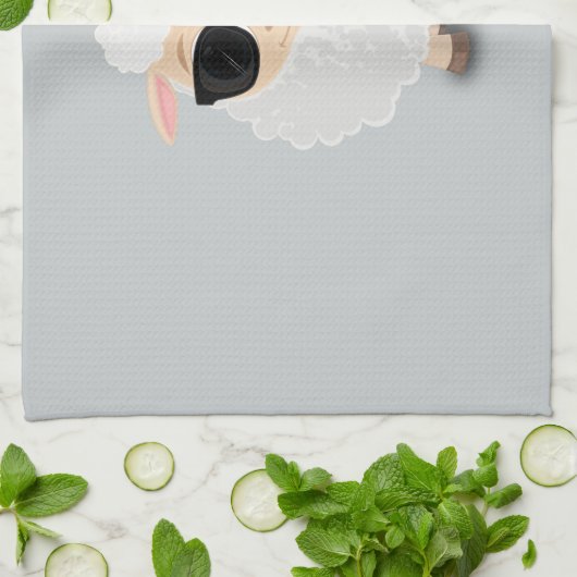 Cooles Schaf Küchentuch (Gefaltet)