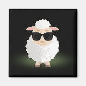 Cooles Schaf Magnet (Vorne)