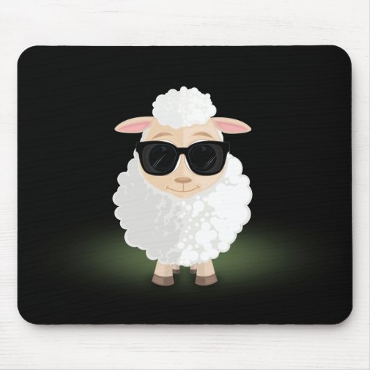 Cooles Schaf Mousepad (Vorne)
