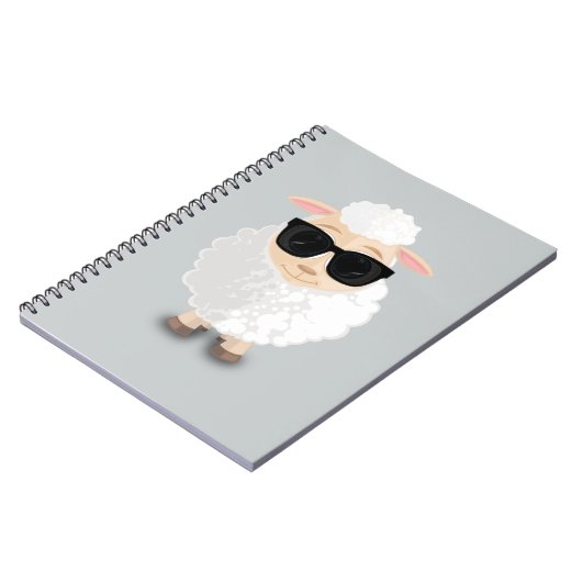 Cooles Schaf Notizblock (Linke Seite)
